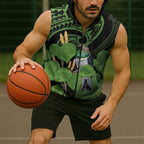 Kawakawa Rongoa Maori Kereru New Zealand Sleeveless Zip Hoodie