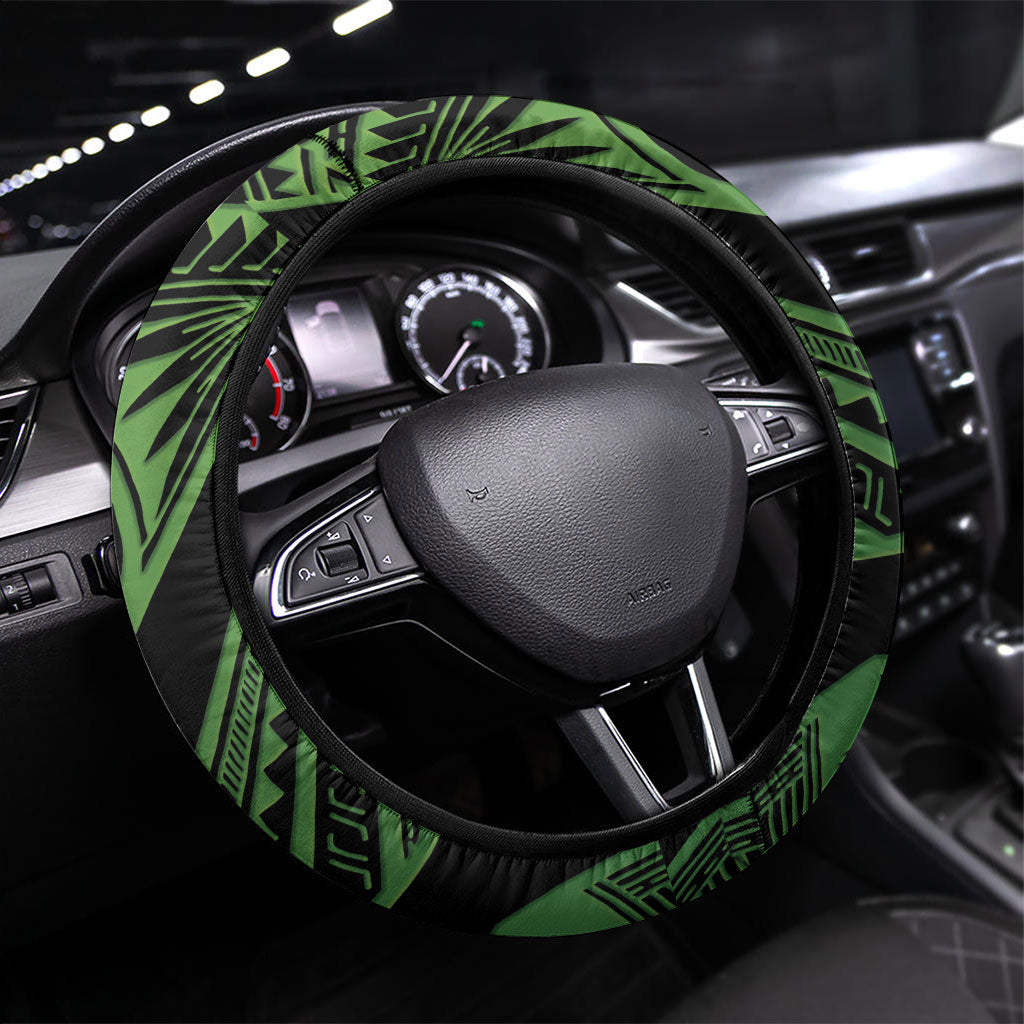 Kawakawa Rongoa Maori Kereru New Zealand Steering Wheel Cover
