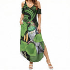 Kawakawa Rongoa Maori Kereru New Zealand Summer Maxi Dress