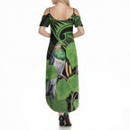 Kawakawa Rongoa Maori Kereru New Zealand Summer Maxi Dress