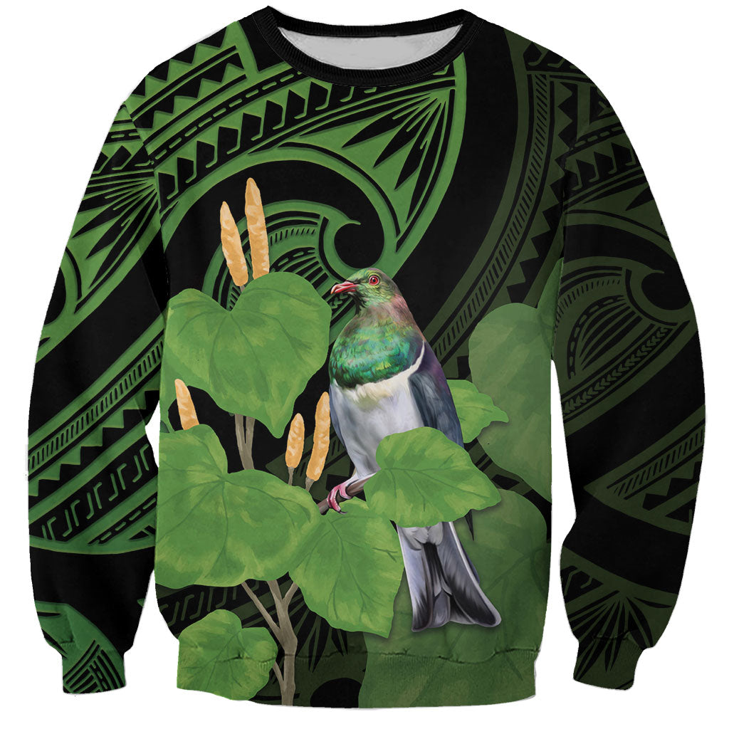 Kawakawa Rongoa Maori Kereru New Zealand Sweatshirt