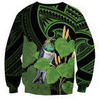 Kawakawa Rongoa Maori Kereru New Zealand Sweatshirt
