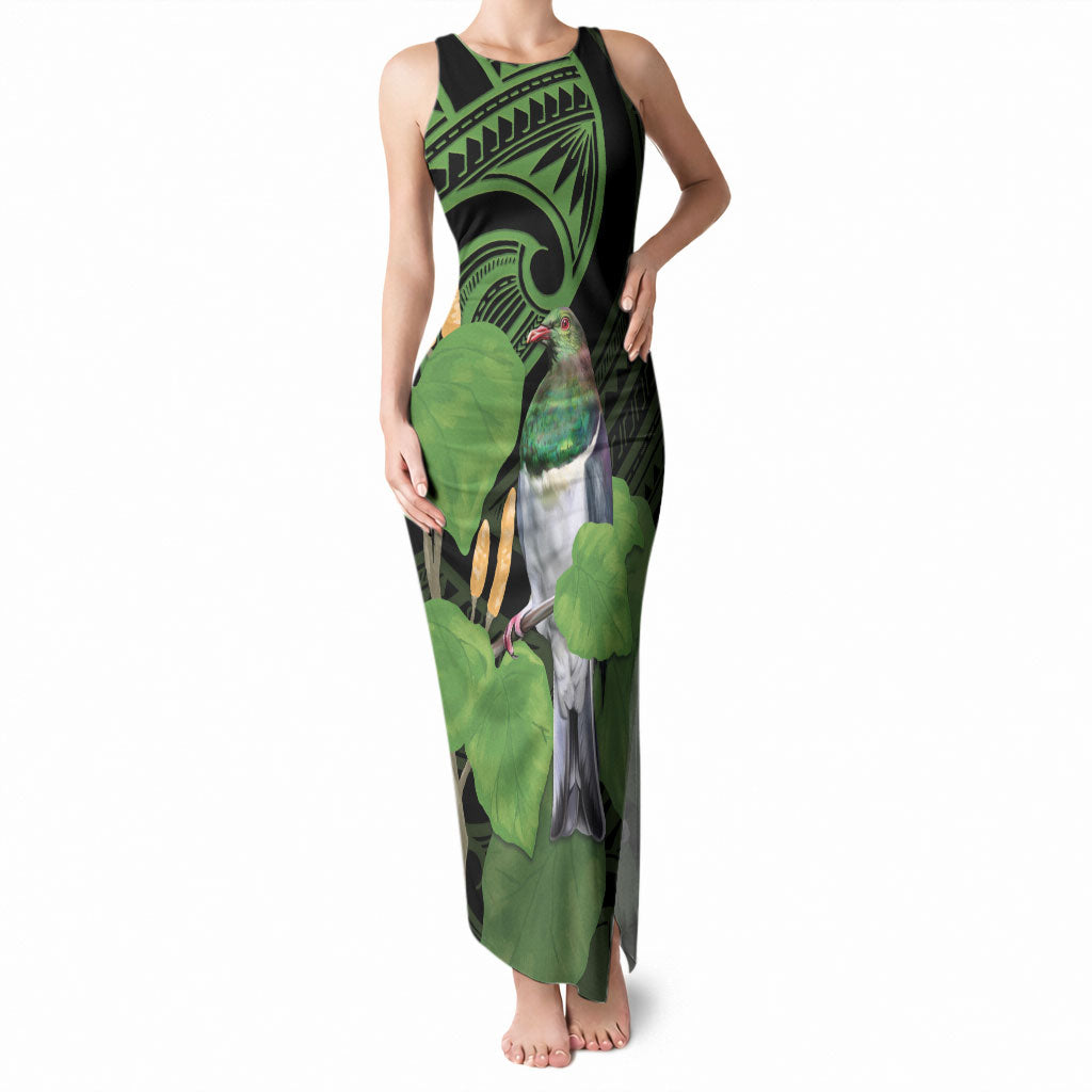 Kawakawa Rongoa Maori Kereru New Zealand Tank Maxi Dress