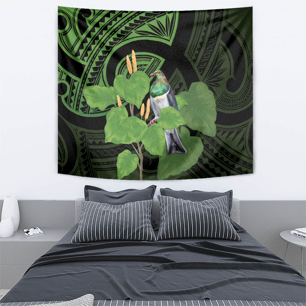Kawakawa Rongoa Maori Kereru New Zealand Tapestry