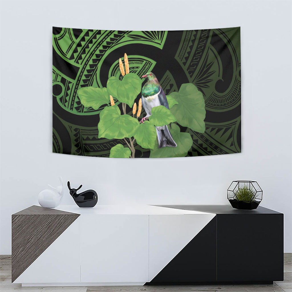 Kawakawa Rongoa Maori Kereru New Zealand Tapestry