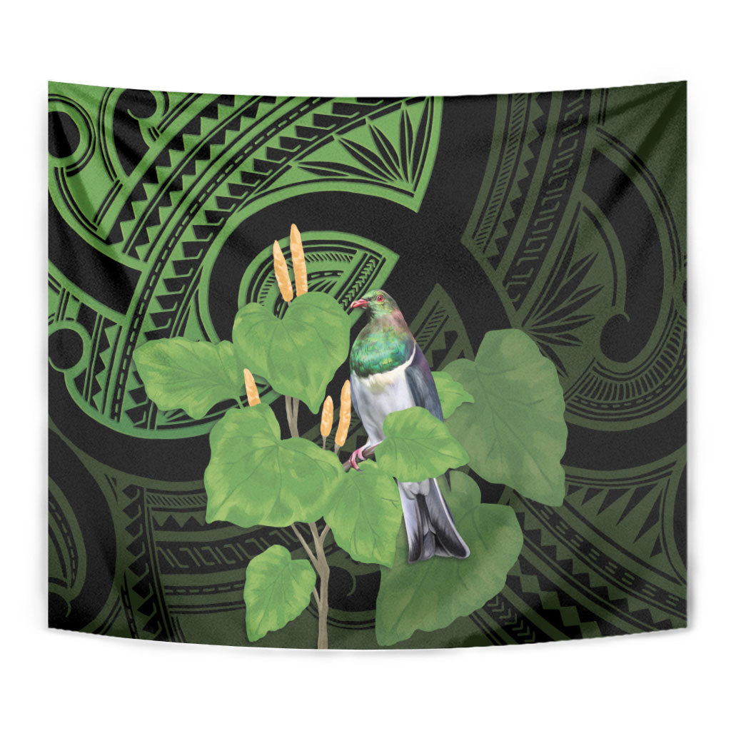 Kawakawa Rongoa Maori Kereru New Zealand Tapestry