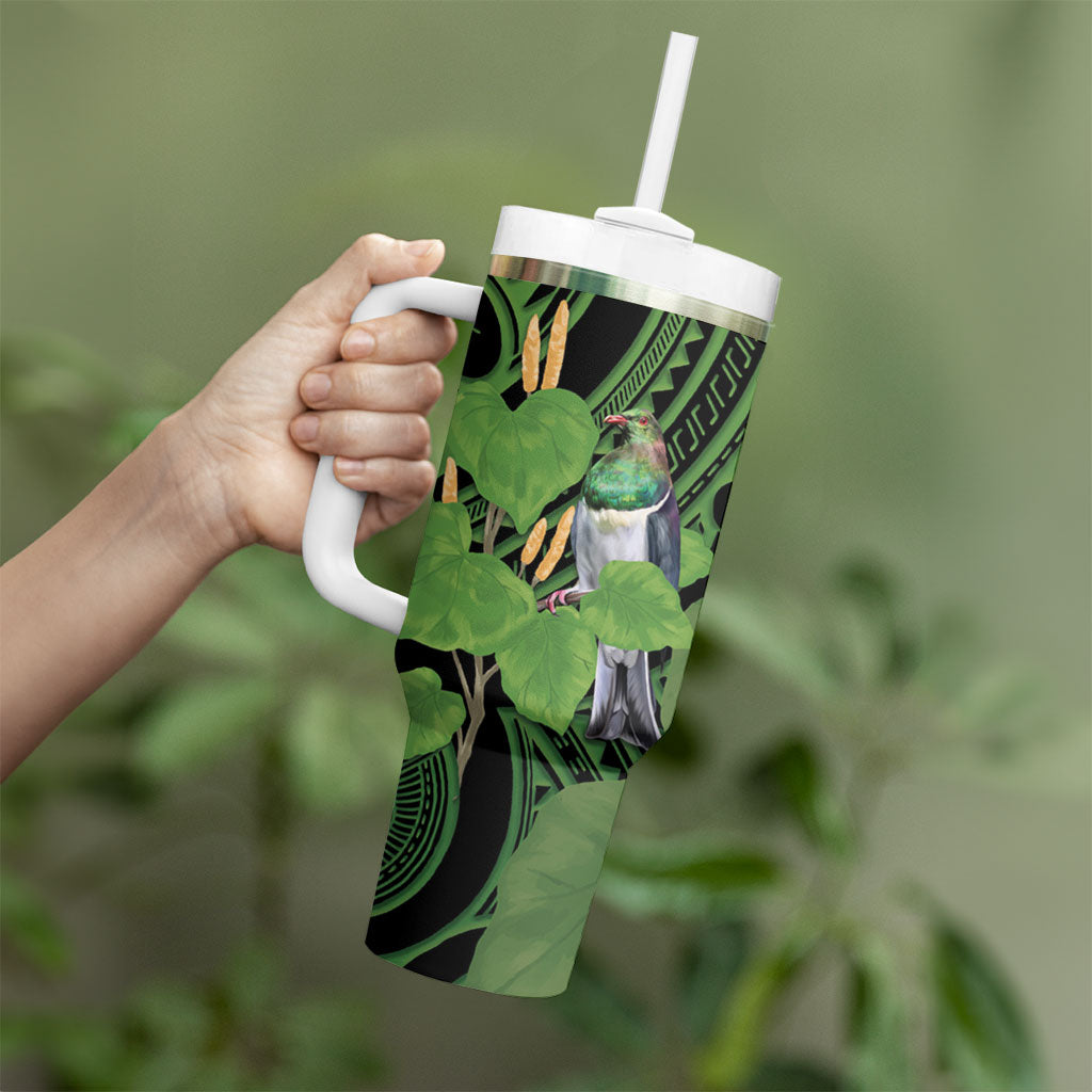 Kawakawa Rongoa Maori Kereru New Zealand Tumbler With Handle