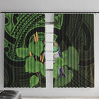 Kawakawa Rongoa Maori Kereru New Zealand Window Curtain