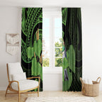 Kawakawa Rongoa Maori Kereru New Zealand Window Curtain