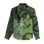 Kawakawa Rongoa Maori Kereru New Zealand Women Casual Shirt