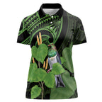 Kawakawa Rongoa Maori Kereru New Zealand Women Polo Shirt