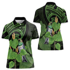 Kawakawa Rongoa Maori Kereru New Zealand Women Polo Shirt