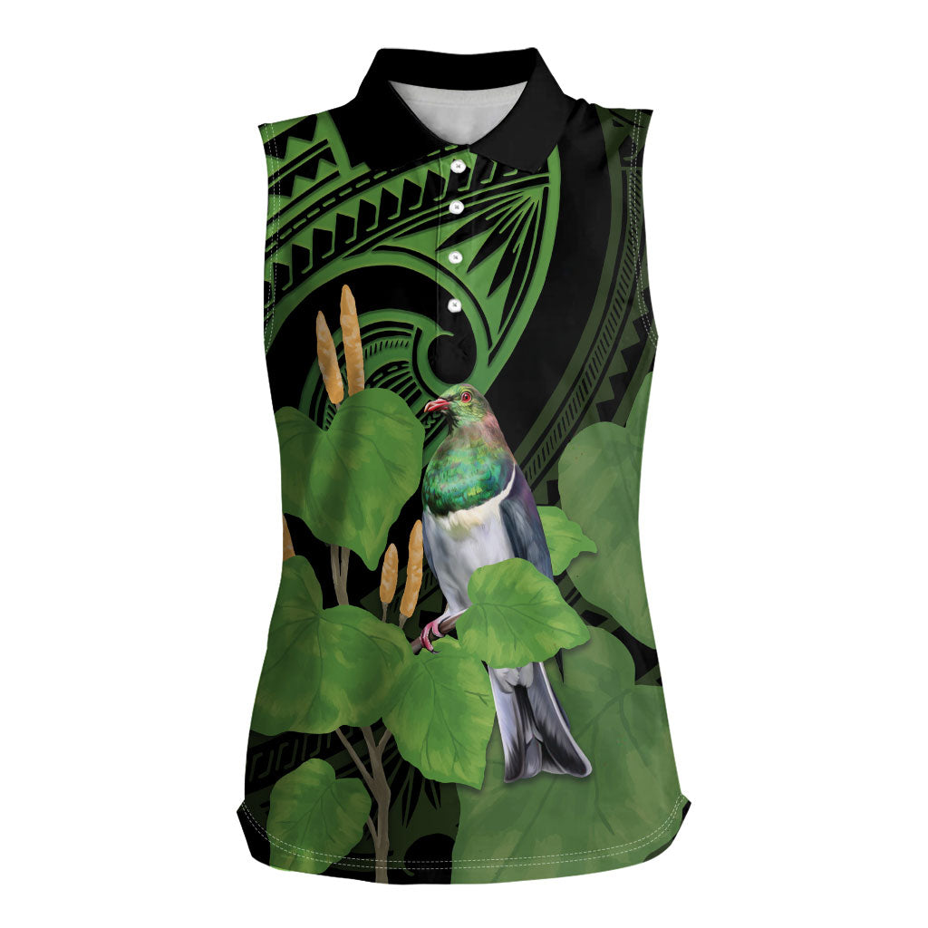 Kawakawa Rongoa Maori Kereru New Zealand Women Sleeveless Polo Shirt