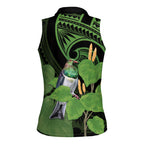 Kawakawa Rongoa Maori Kereru New Zealand Women Sleeveless Polo Shirt