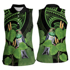 Kawakawa Rongoa Maori Kereru New Zealand Women Sleeveless Polo Shirt