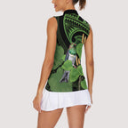 Kawakawa Rongoa Maori Kereru New Zealand Women Sleeveless Polo Shirt