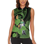 Kawakawa Rongoa Maori Kereru New Zealand Women Sleeveless Polo Shirt