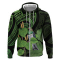 Kawakawa Rongoa Maori Kereru New Zealand Zip Hoodie