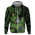 Kawakawa Rongoa Maori Kereru New Zealand Zip Hoodie