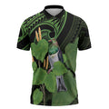 Kawakawa Rongoa Maori Kereru New Zealand Zipper Polo Shirt