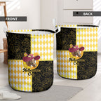 Melbourne Cup Australia Laundry Basket Diamond Horse Racing Silks Inspired Yellow