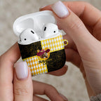 Melbourne Cup Australia AirPods Case Diamond Horse Racing Silks Inspired Yellow