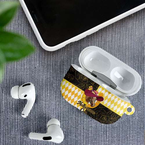 Melbourne Cup Australia AirPods Case Diamond Horse Racing Silks Inspired Yellow