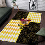 Melbourne Cup Australia Area Rug Diamond Horse Racing Silks Inspired Yellow