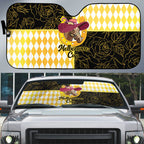 Melbourne Cup Australia Auto Sun Shade Diamond Horse Racing Silks Inspired Yellow