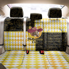 Melbourne Cup Australia Back Car Seat Cover Diamond Horse Racing Silks Inspired Yellow