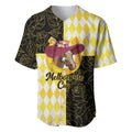 Personalised Melbourne Cup Australia Baseball Jersey Diamond Horse Racing Silks Inspired Yellow