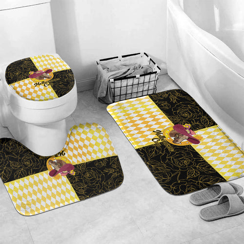 Melbourne Cup Australia Bathroom Set Diamond Horse Racing Silks Inspired Yellow
