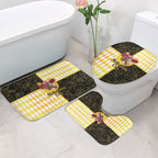 Melbourne Cup Australia Bathroom Set Diamond Horse Racing Silks Inspired Yellow