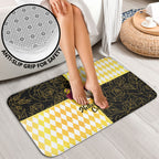 Melbourne Cup Australia Bathroom Set Diamond Horse Racing Silks Inspired Yellow