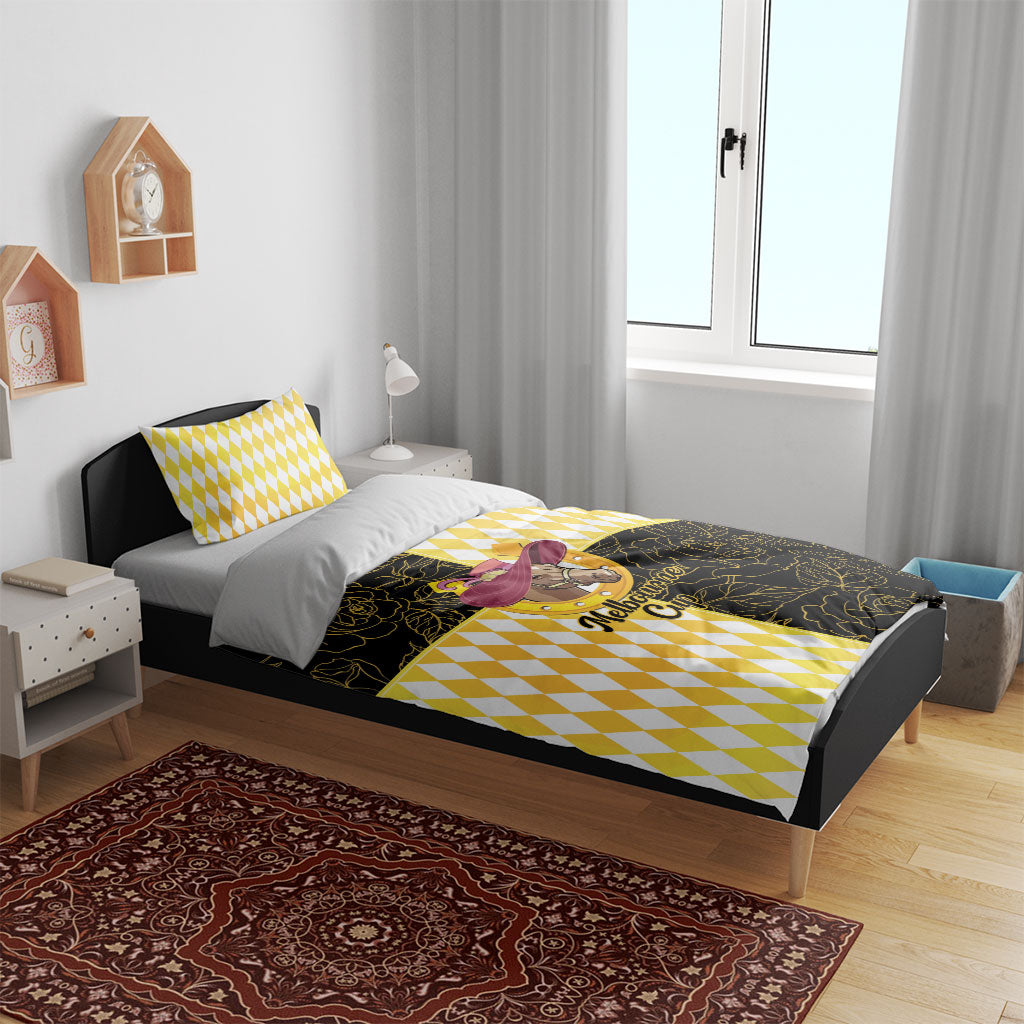 Melbourne Cup Australia Bedding Set Diamond Horse Racing Silks Inspired Yellow