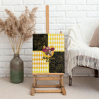 Melbourne Cup Australia Canvas Wall Art Diamond Horse Racing Silks Inspired Yellow