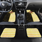Personalised Melbourne Cup Australia Car Mats Diamond Horse Racing Silks Inspired Yellow