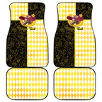 Personalised Melbourne Cup Australia Car Mats Diamond Horse Racing Silks Inspired Yellow