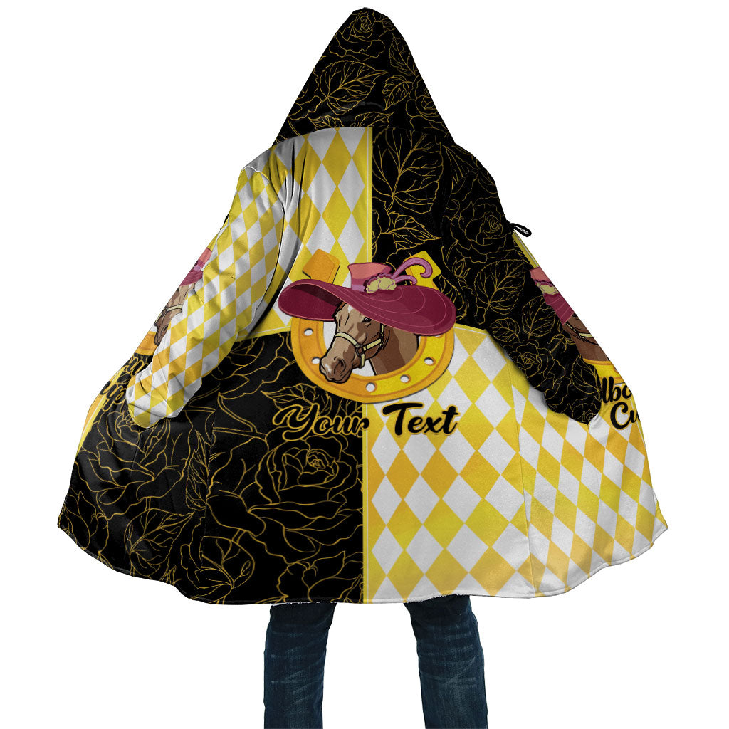 Personalised Melbourne Cup Australia Cloak Diamond Horse Racing Silks Inspired Yellow