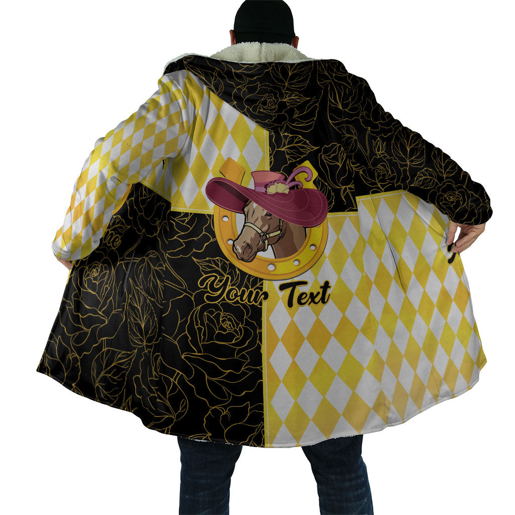 Personalised Melbourne Cup Australia Cloak Diamond Horse Racing Silks Inspired Yellow