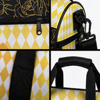 Melbourne Cup Australia Duffle Bag Diamond Horse Racing Silks Inspired Yellow