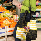 Melbourne Cup Australia Grocery Bag Diamond Horse Racing Silks Inspired Yellow