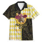 Personalised Melbourne Cup Australia Hawaiian Shirt Diamond Horse Racing Silks Inspired Yellow