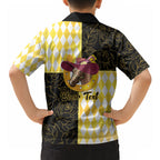 Personalised Melbourne Cup Australia Hawaiian Shirt Diamond Horse Racing Silks Inspired Yellow