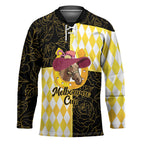 Personalised Melbourne Cup Australia Hockey Jersey Diamond Horse Racing Silks Inspired Yellow