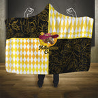 Melbourne Cup Australia Hooded Blanket Diamond Horse Racing Silks Inspired Yellow