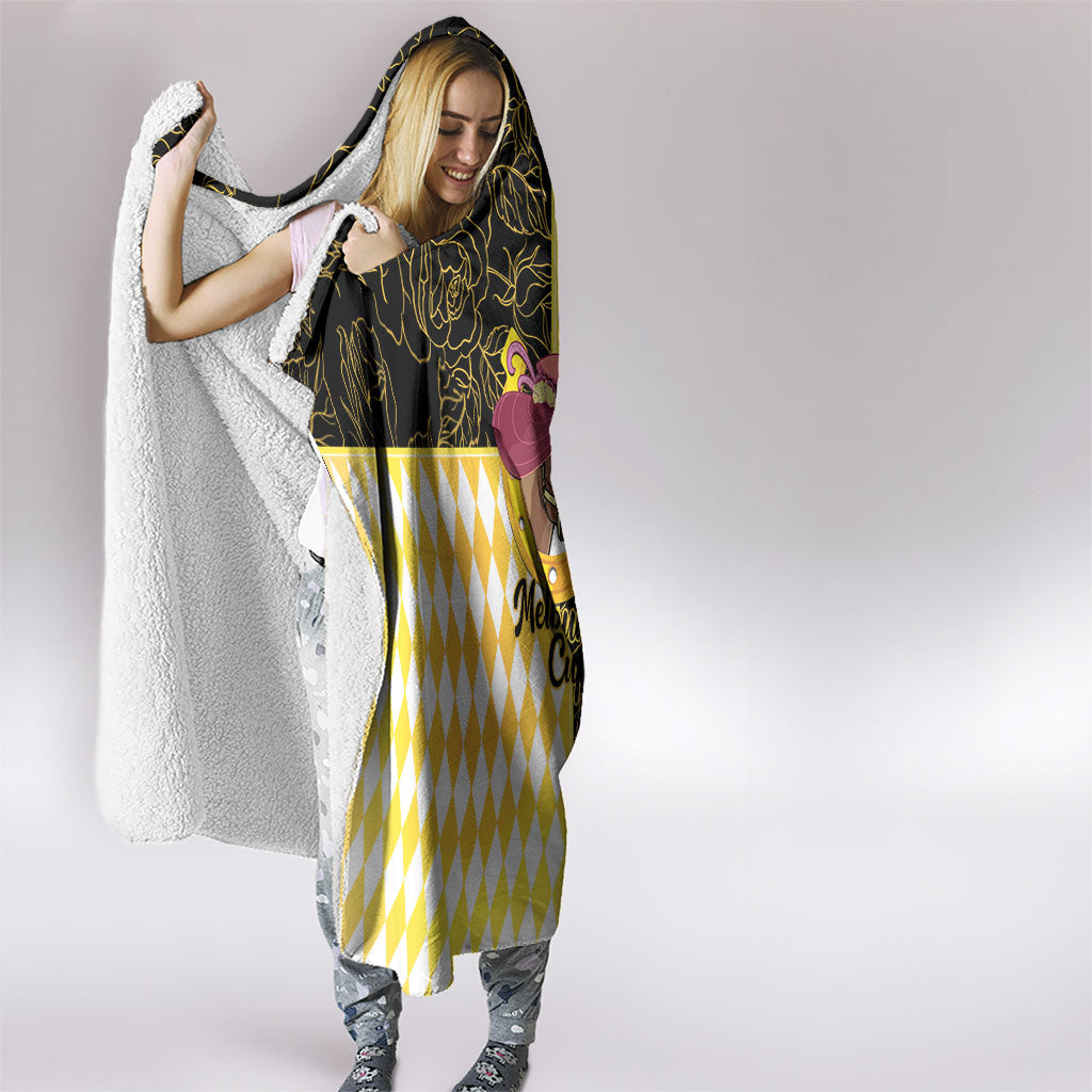 Melbourne Cup Australia Hooded Blanket Diamond Horse Racing Silks Inspired Yellow