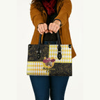 Melbourne Cup Australia Leather Bag Diamond Horse Racing Silks Inspired Yellow