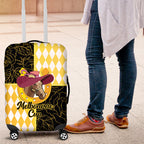 Melbourne Cup Australia Luggage Cover Diamond Horse Racing Silks Inspired Yellow