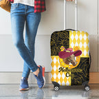 Melbourne Cup Australia Luggage Cover Diamond Horse Racing Silks Inspired Yellow